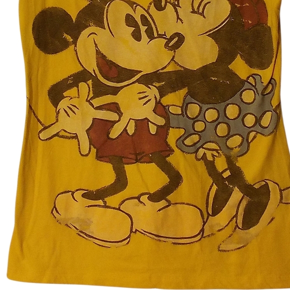 Disney - 2 Vintage Mickey & Minnie Tee Shirts, Both XL Junior's, Short... - Picture 10 of 15
